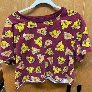 Cropped Simba and Nala T-Shirt